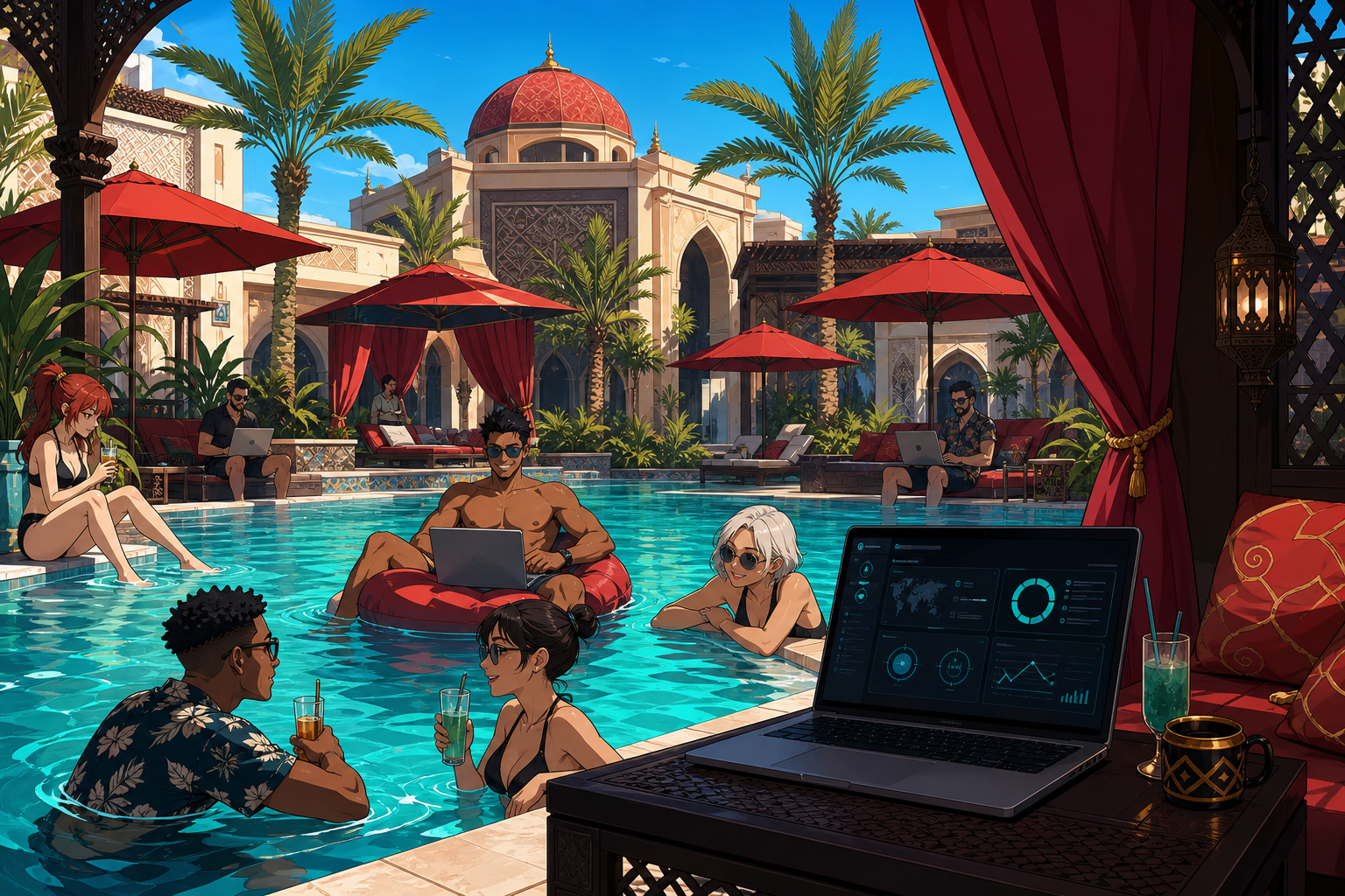 SAI Neon Mirage Ad 2 - poolside continuity