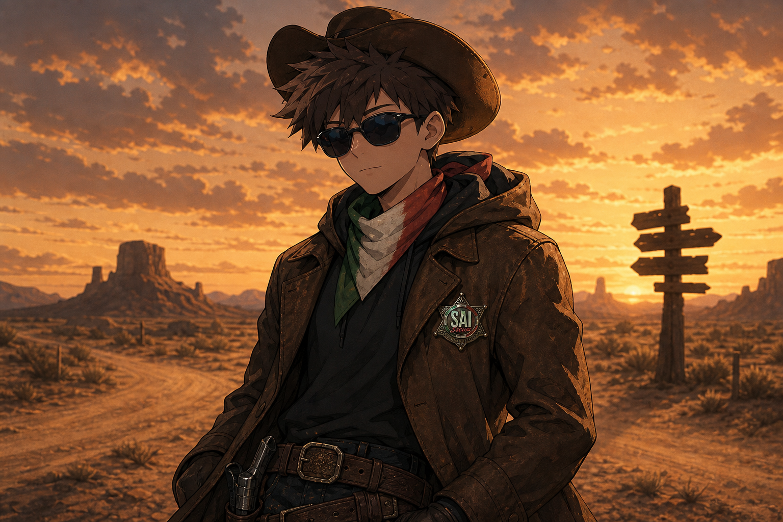 SAI — Spaghetti Junction gunslinger portrait